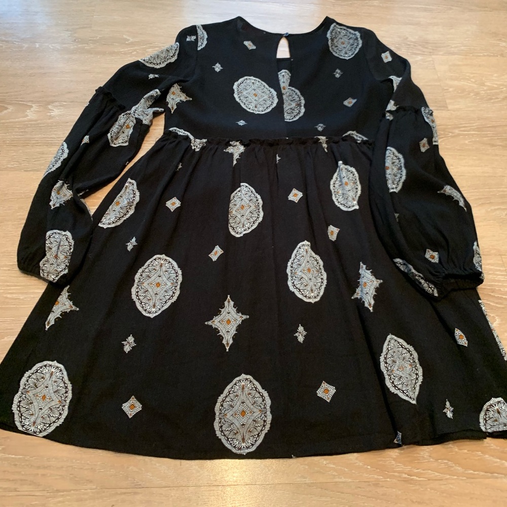 Boho Festival Aztec Tribal Babydoll Dress Small - Picture 5 of 8